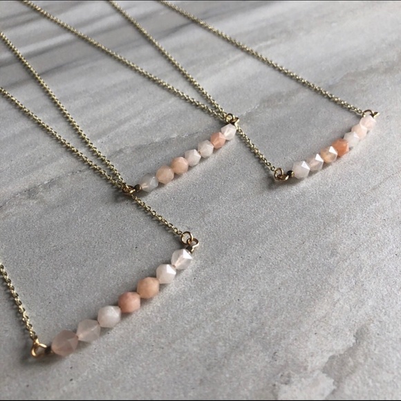 **SALE!!** Rose Quartz 14K Gold Boho Necklace - Picture 7 of 7